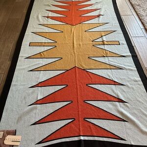 In2Green Turquoise Orange Blanket Throw